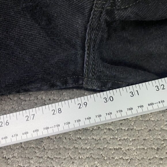 Levi's 505 Regular Leg Fit Straight Jeans Men's 38 x 30 Fit 36.5 x 29 Black 0260 - Picture 14 of 14